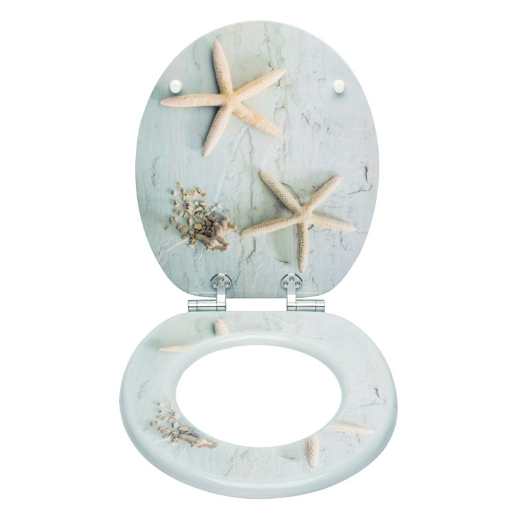 East Urban Home Ceaser Soft Close Round Standard Toilet Seat & Reviews